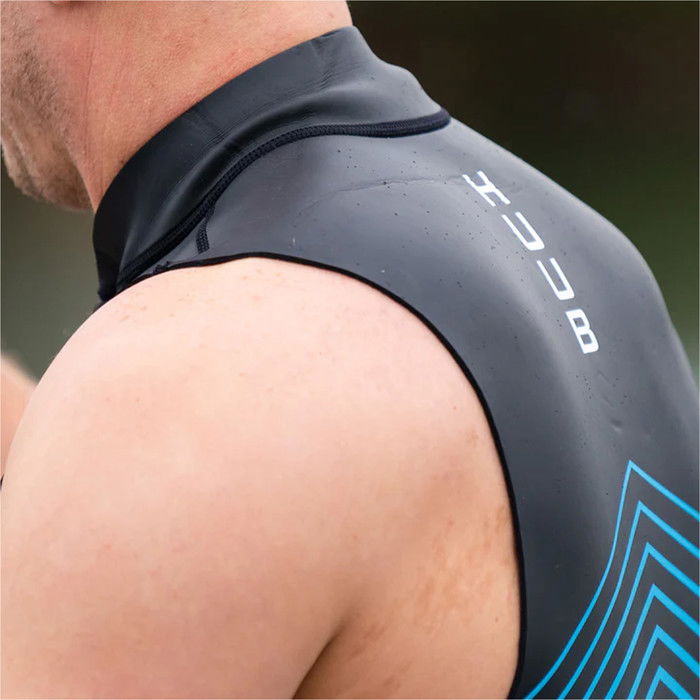 2024 Huub Mens Aluna Sup & Swim Neoprene Top Alunavest - Negro / Azul